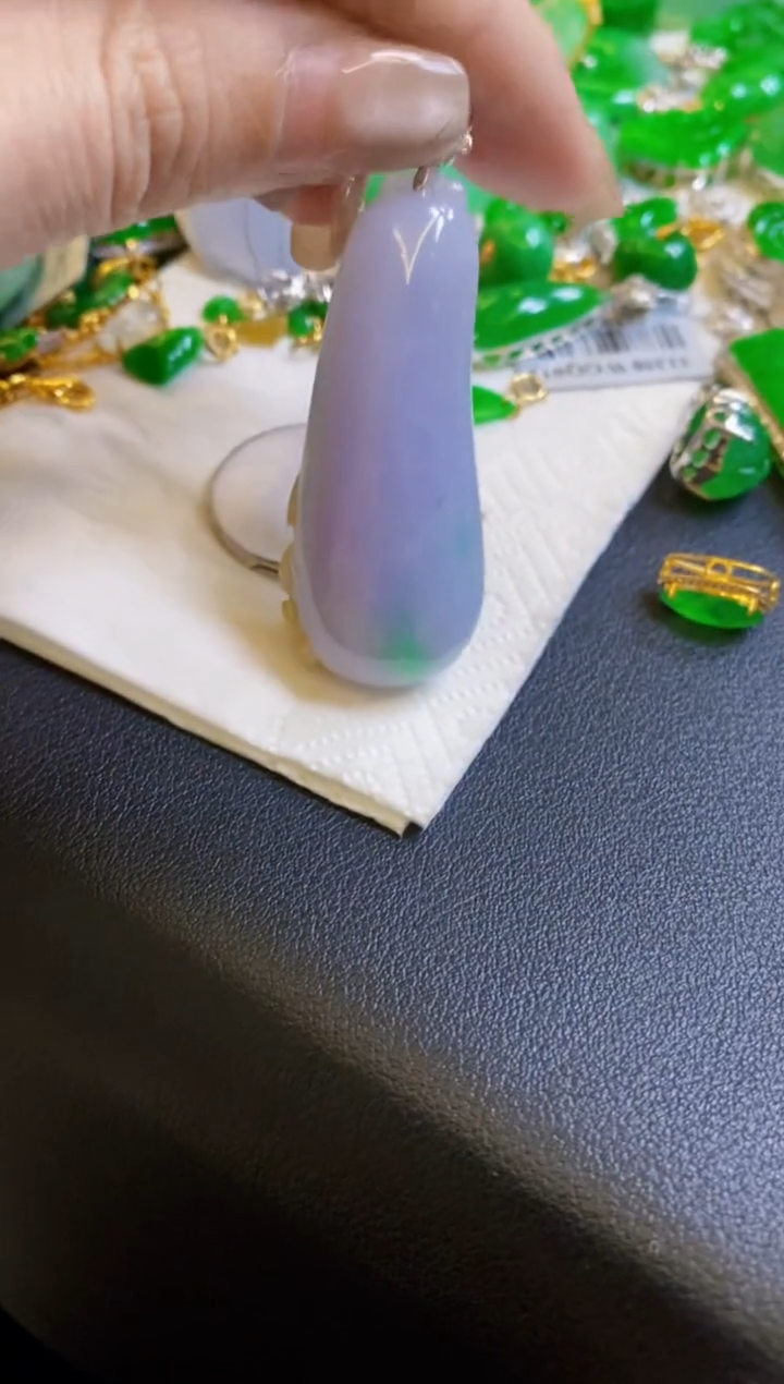 【闪购商品】定制翡翠18K金镶嵌瓜