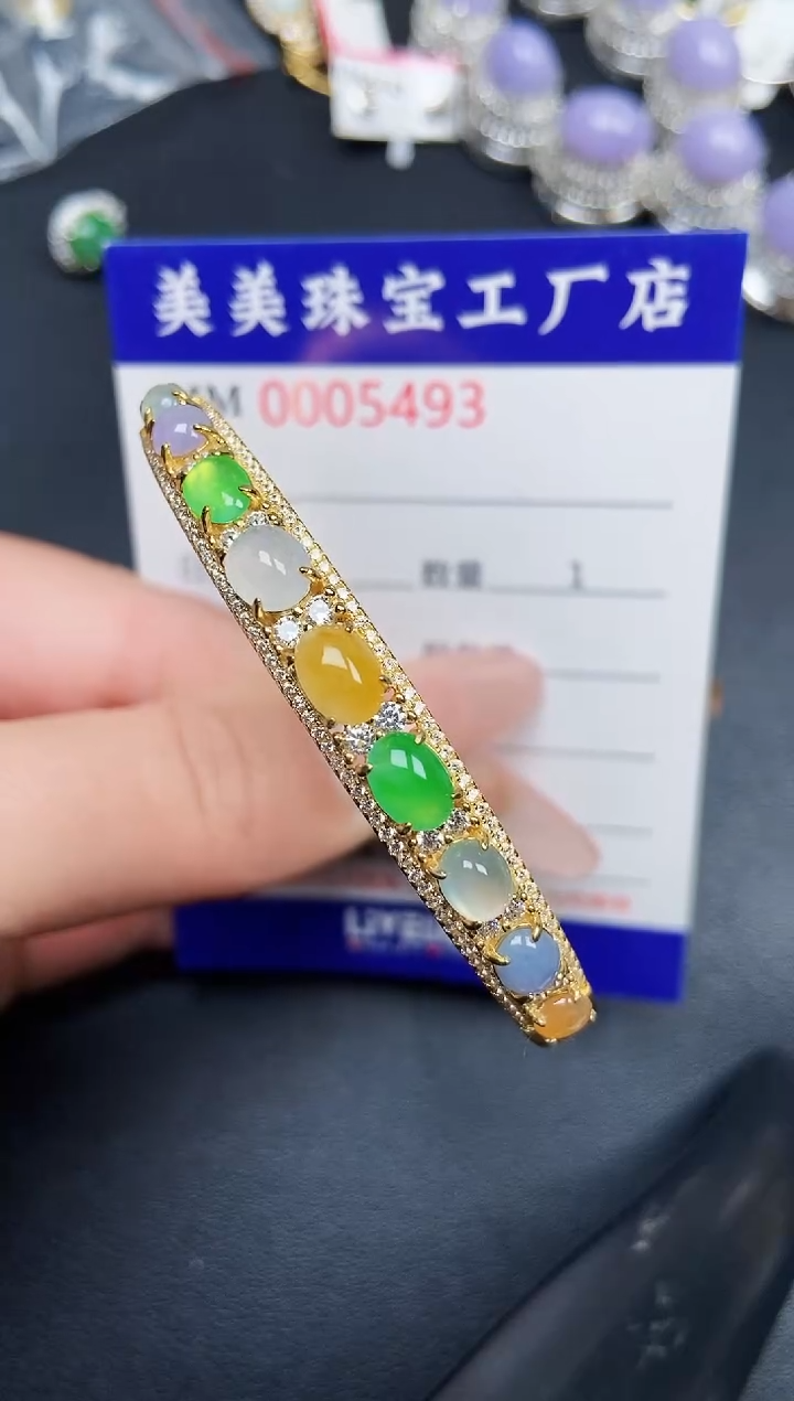 【闪购商品】翡翠颈饰银S925镶嵌5493