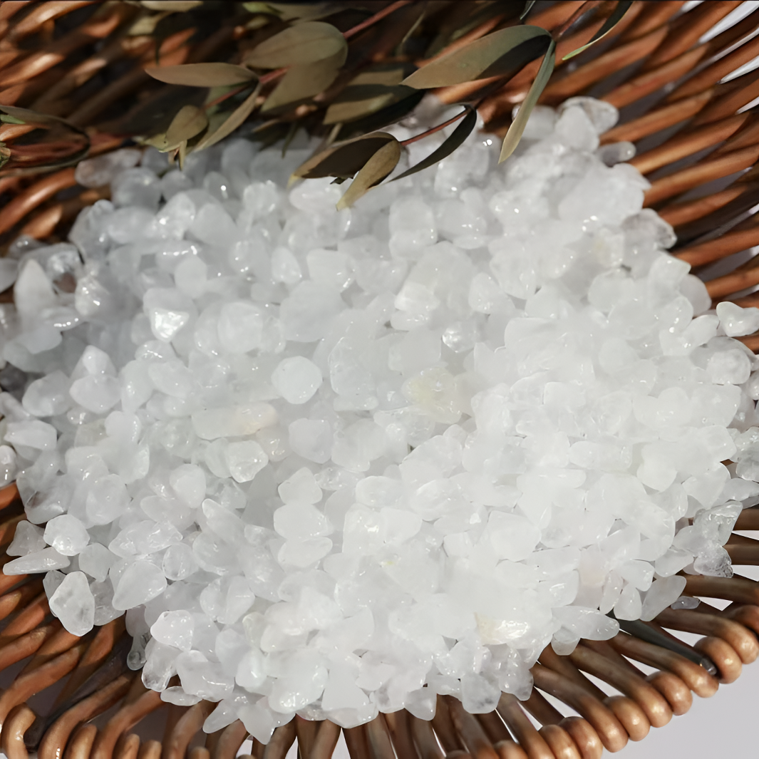 天然白水晶碎石净化石补充包消消石—厂家直发