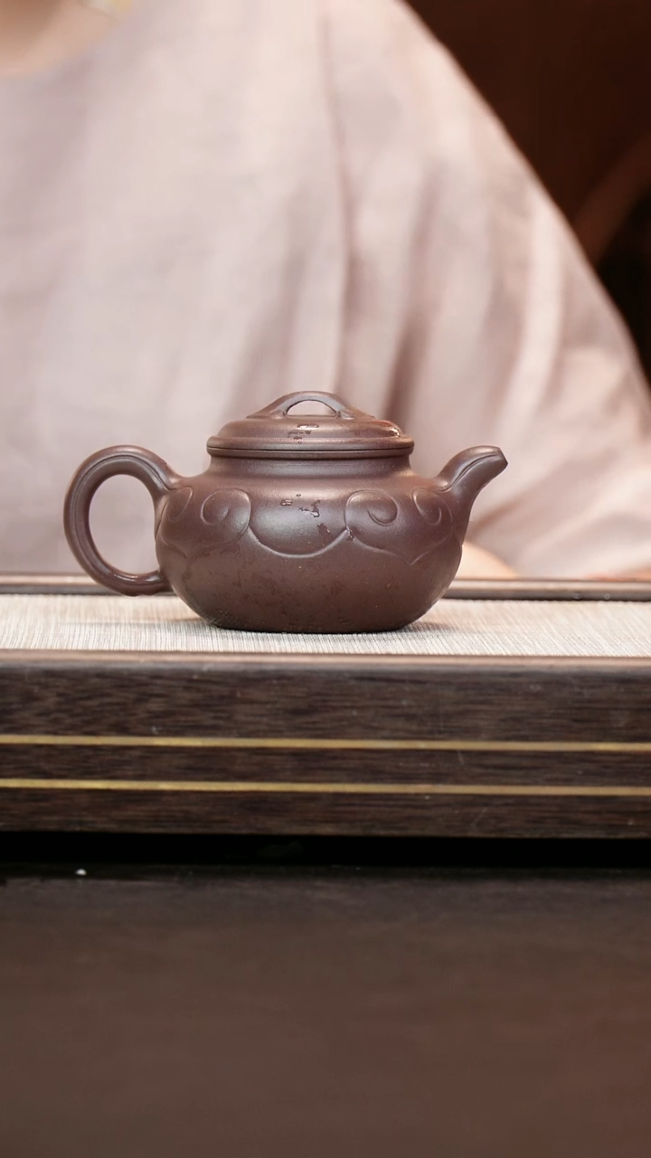 茶壶紫砂全手工  仿古如意  底槽清 
