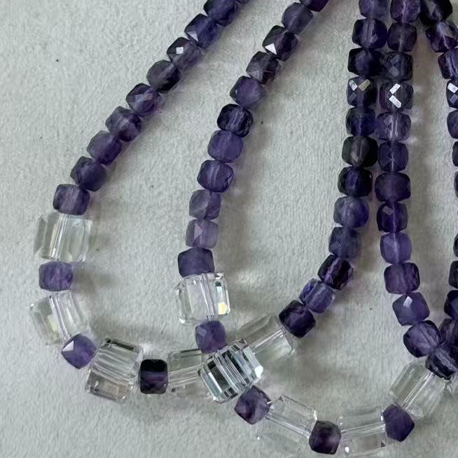 紫水晶方形手链*（多样性发一件）