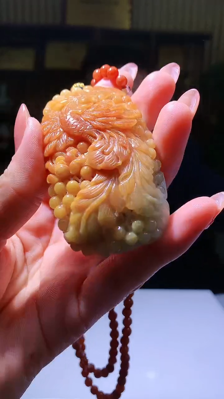 【闪购商品】定制翡翠未镶嵌1071hm-毛货挂件赠珠链45