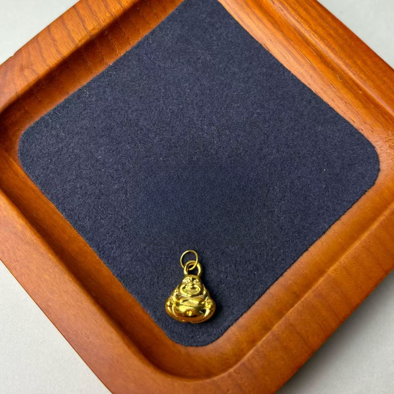 足金999佛公弥勒佛大肚佛造型精美WH1176  配件