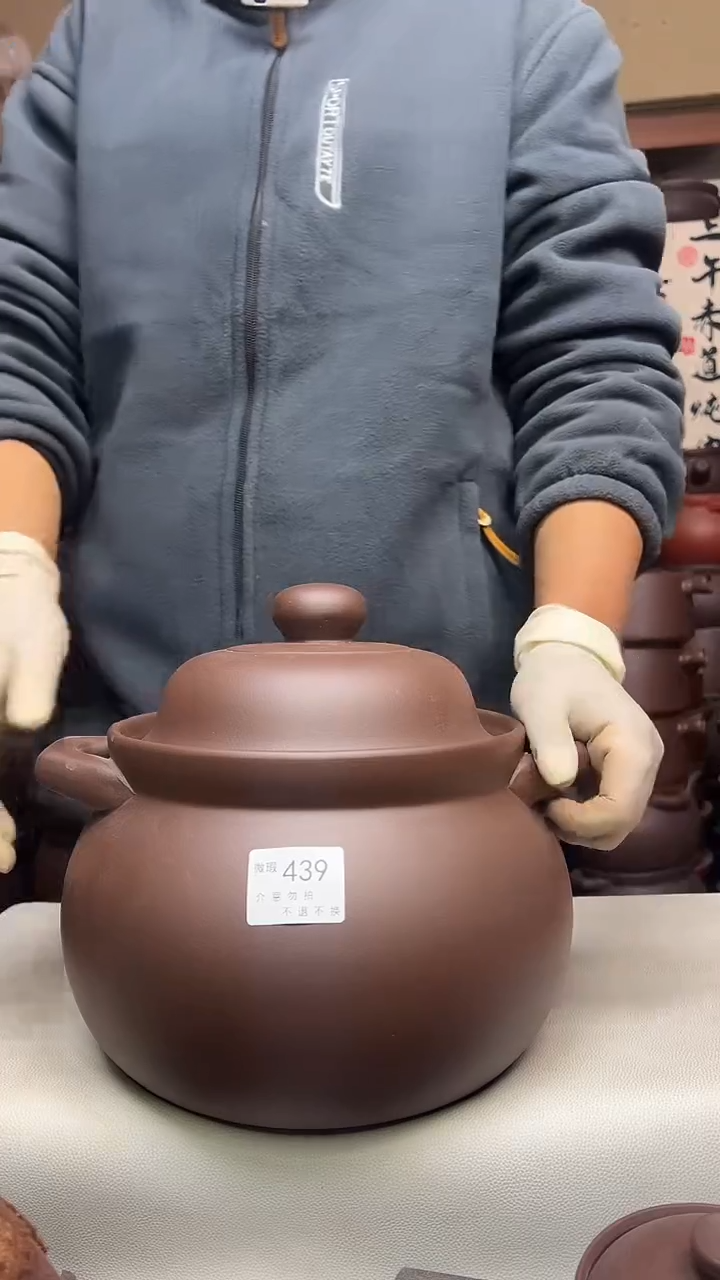 宜兴紫砂微瑕5升大肚煲439