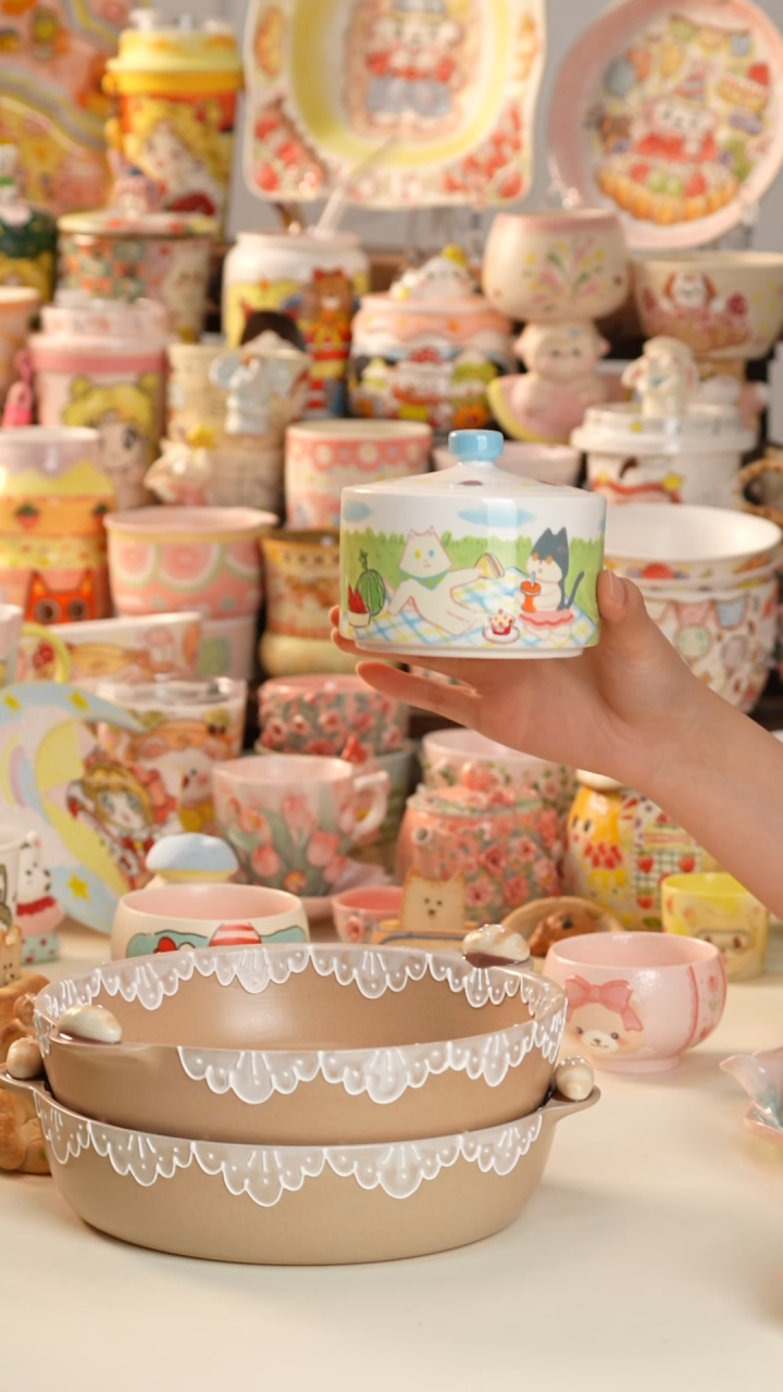 其他陶景德镇釉下彩手绘设计师款陶瓷