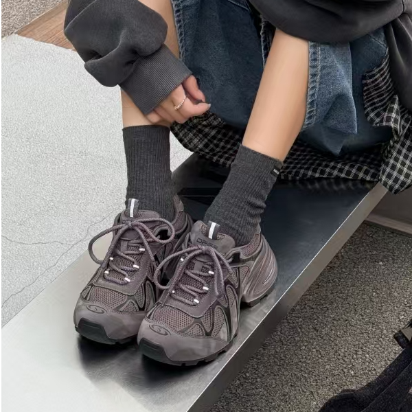 TALIA 百搭圆头系带网面透气舒适休闲鞋  621020