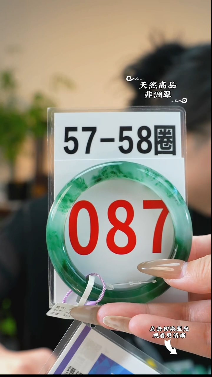 未镶嵌手镯石英质玉（非洲翠）5758