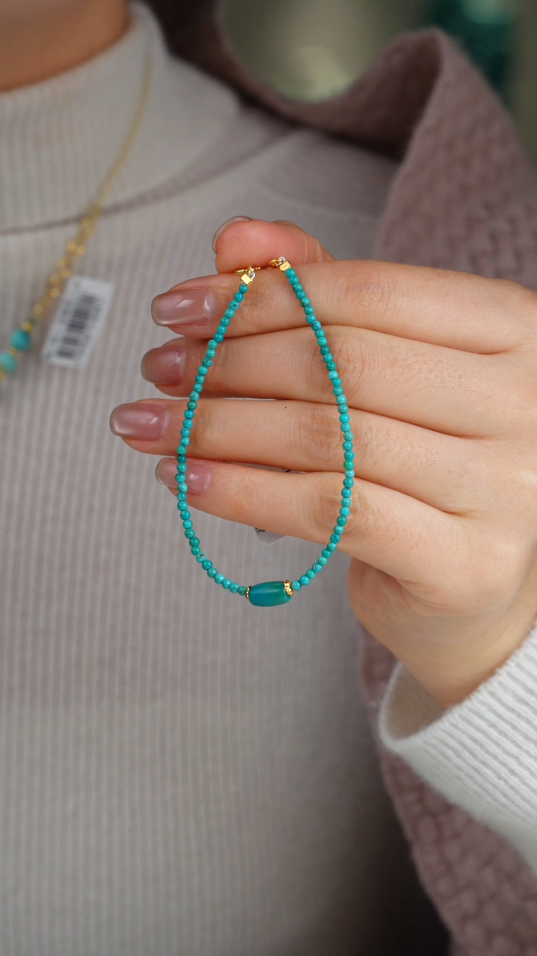 【闪购商品】绿松石手链银S925镀金镶嵌多样性发货