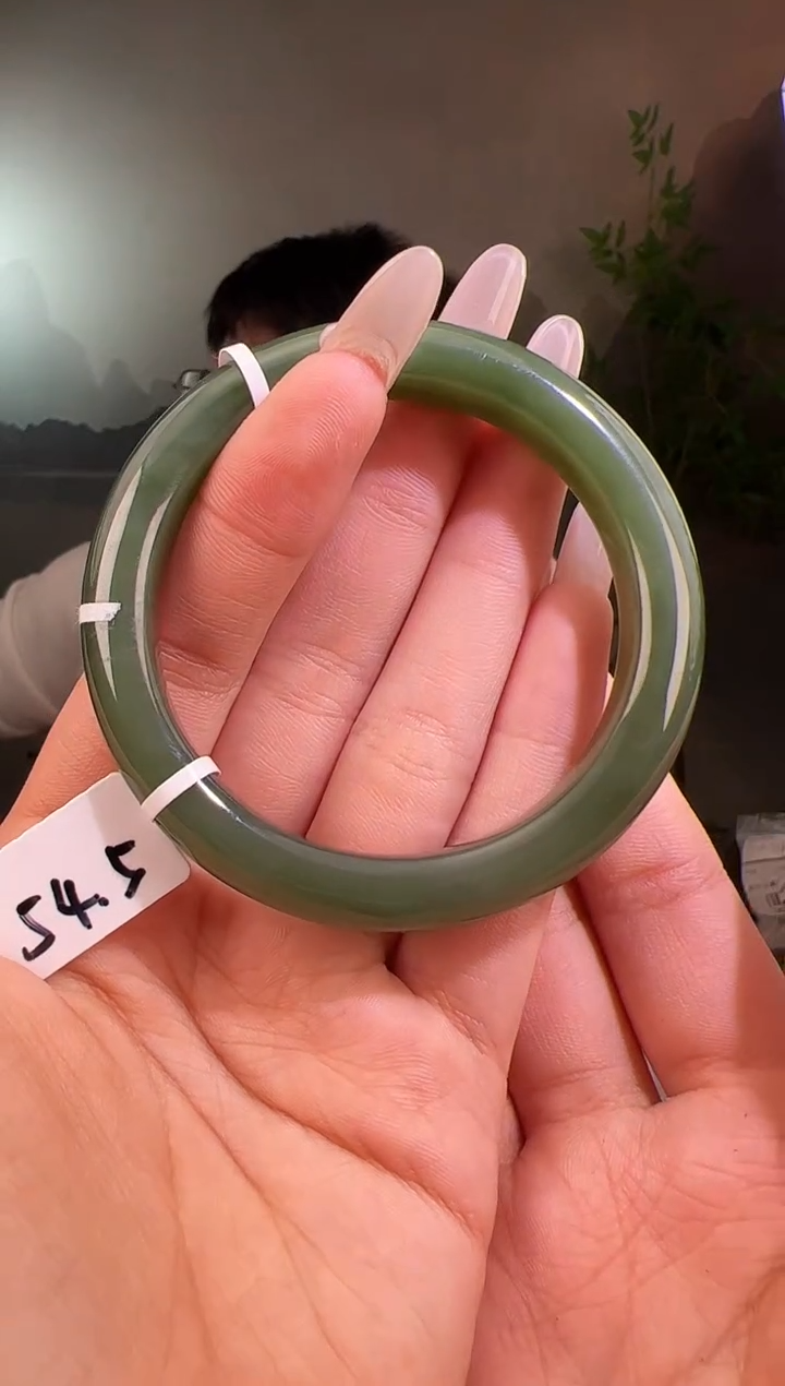 【闪购商品】和田玉手镯未镶嵌手镯54.5