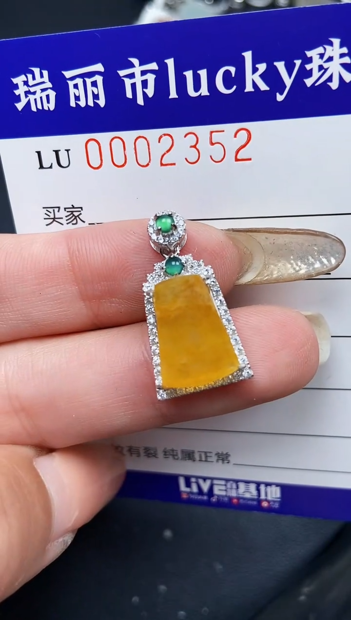 【闪购商品】翡翠颈饰银S925镶嵌2352
