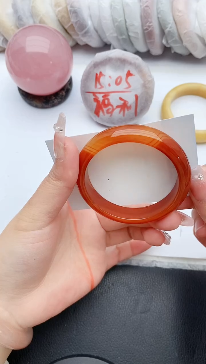 【闪购商品】石英质玉手镯未镶嵌A108+53.5