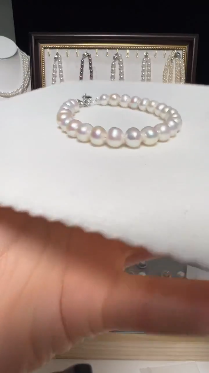 钛钢手绳淡水珍珠永丽珍珠严选