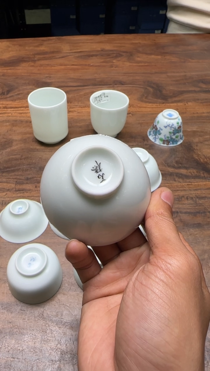 阿*刘钦莹 石桥 青釉养心杯