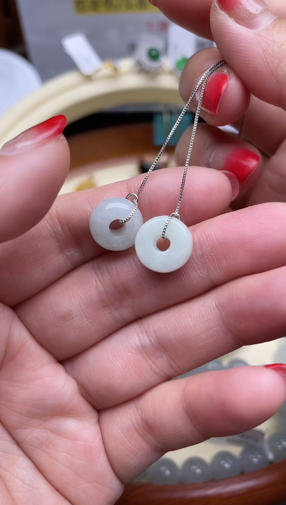 【闪购商品】翡翠颈饰银S925镶嵌回流寄售，不退不换