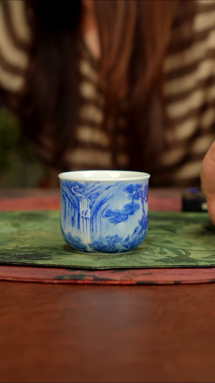 瓷片【昱清】柴窑景德镇手工茶器1