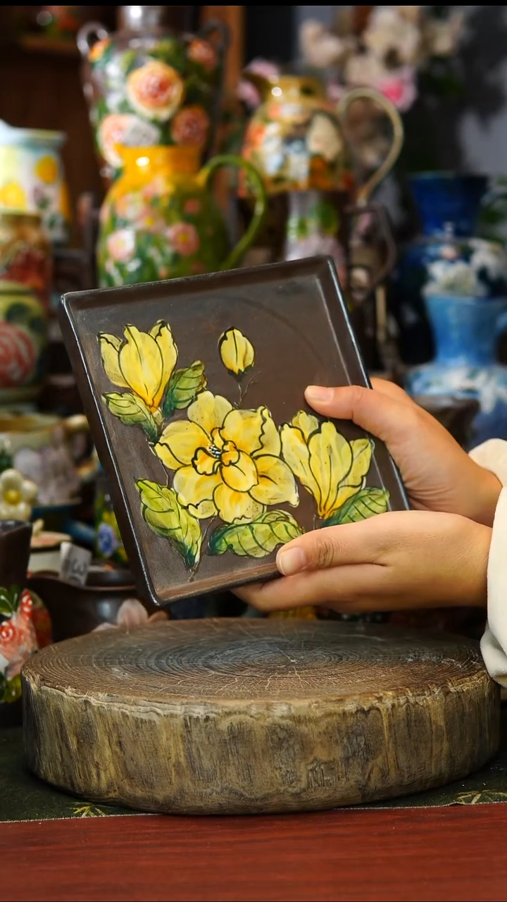 陶瓷142景德镇手工手绘釉下彩