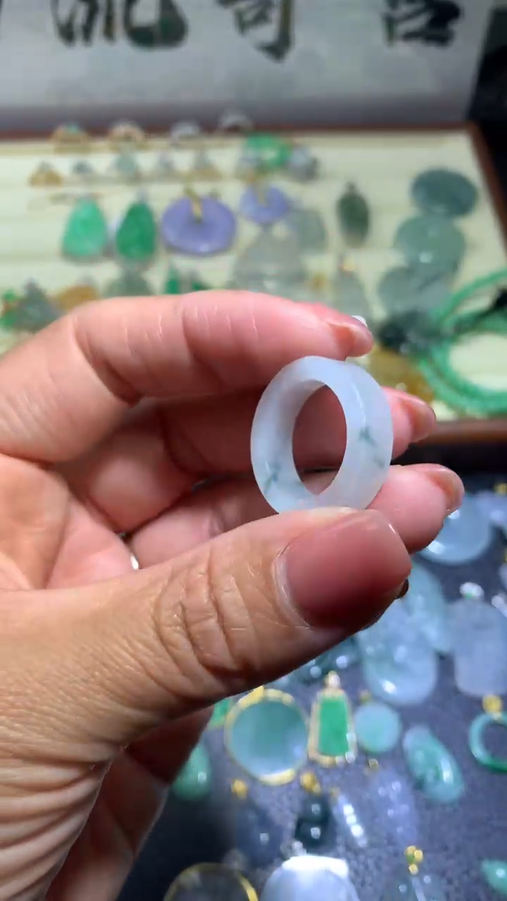 【闪购商品】翡翠戒指未镶嵌093天然缅甸A货翡翠