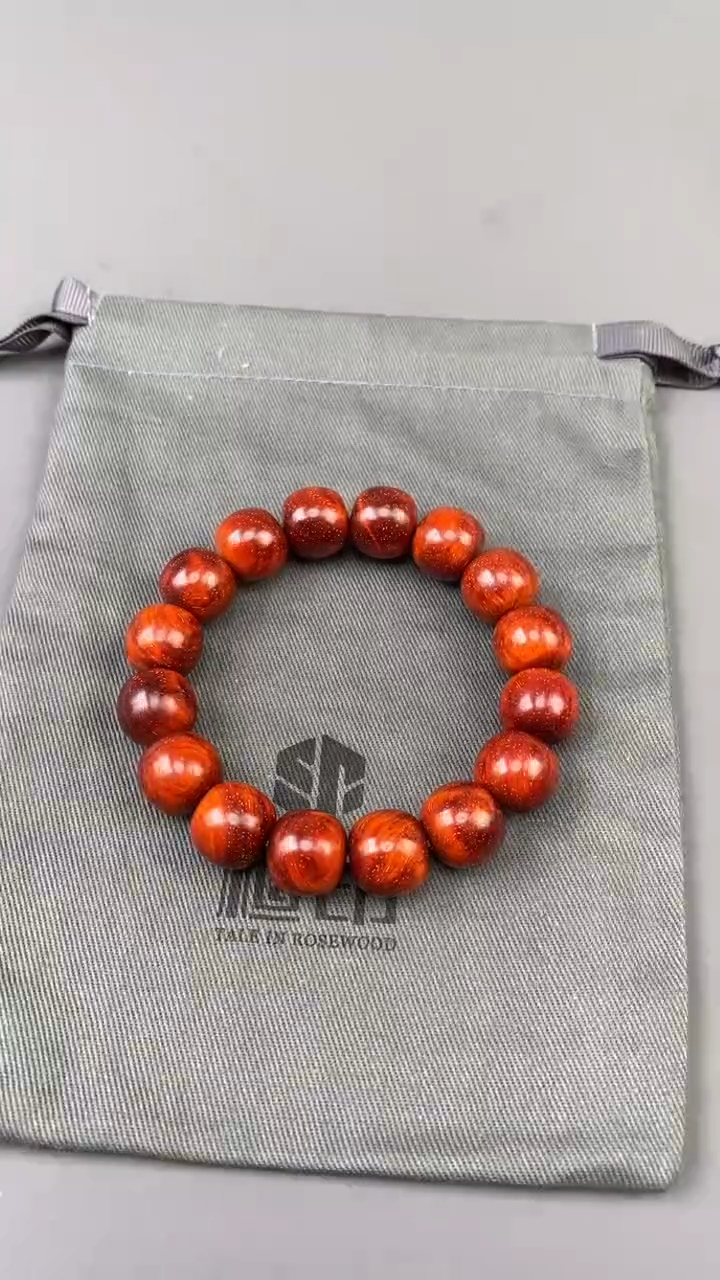 【闪购商品】檀香紫檀（小叶紫檀）手串/手链印度小叶紫檀2  13x14