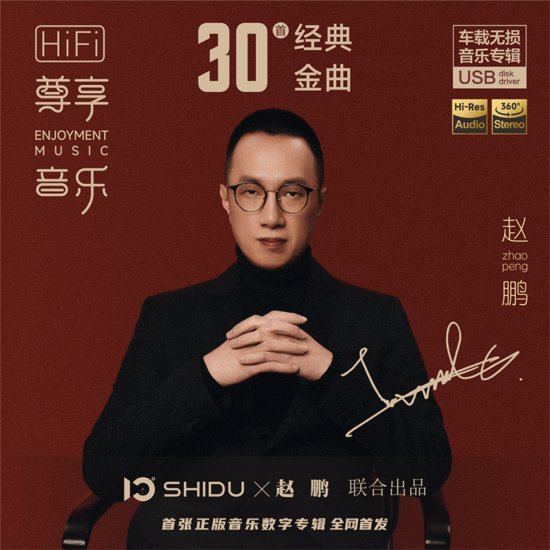 赵鹏十度亲制！30 首经典金曲车载无损音乐专辑 U 盘