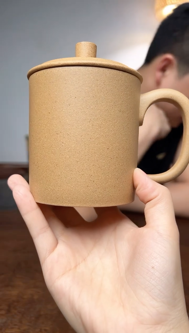 茶杯紫砂黄段盖杯盖杯