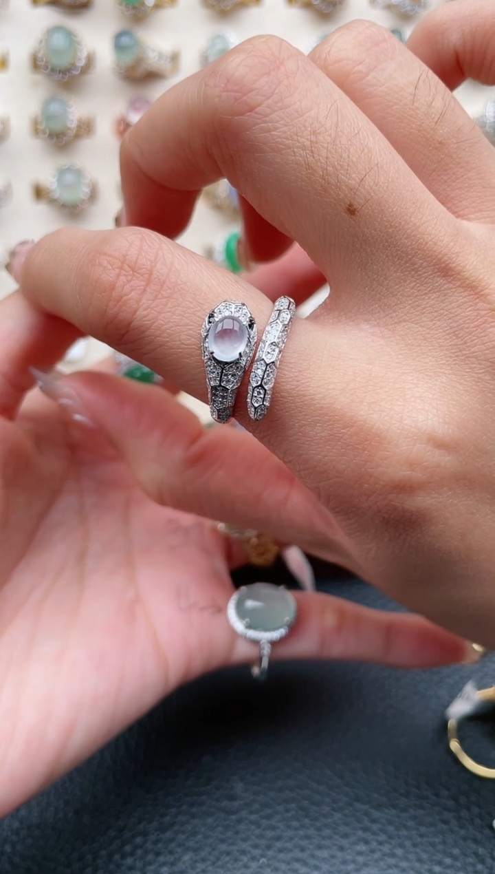 【闪购商品】翡翠戒指银S925镶嵌11111