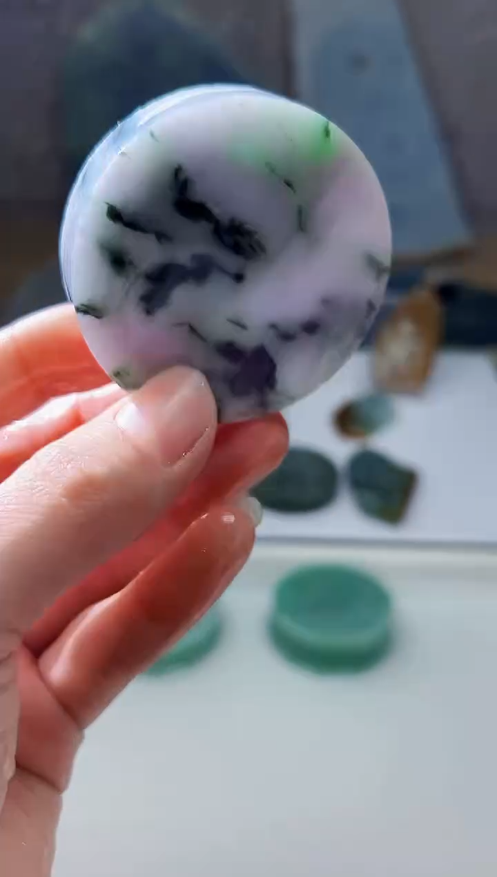 裸石翡翠天然翡翠A货玉 南 743