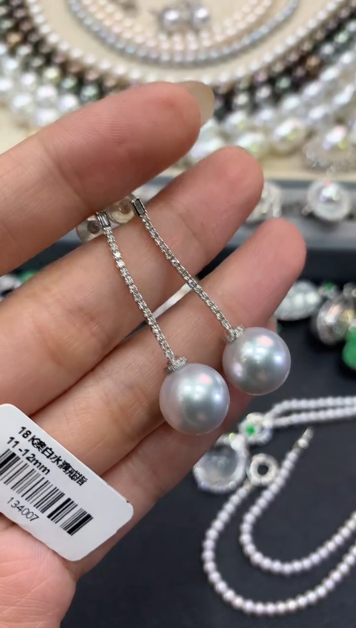 【闪购商品】海水珍珠耳饰|18K金镶嵌w74多样性一件发货