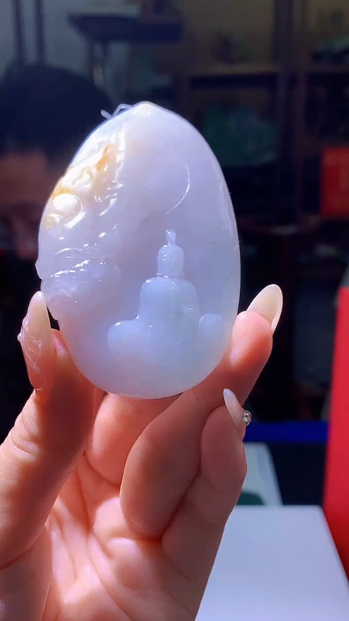 【闪购商品】定制翡翠未镶嵌5143jj-毛货挂件39