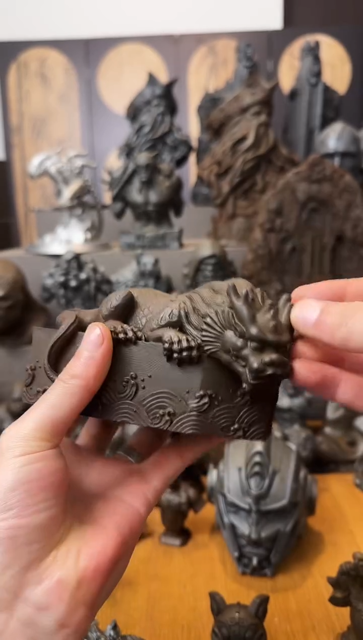 铁实心铁艺摆件~~避水兽（锈色）