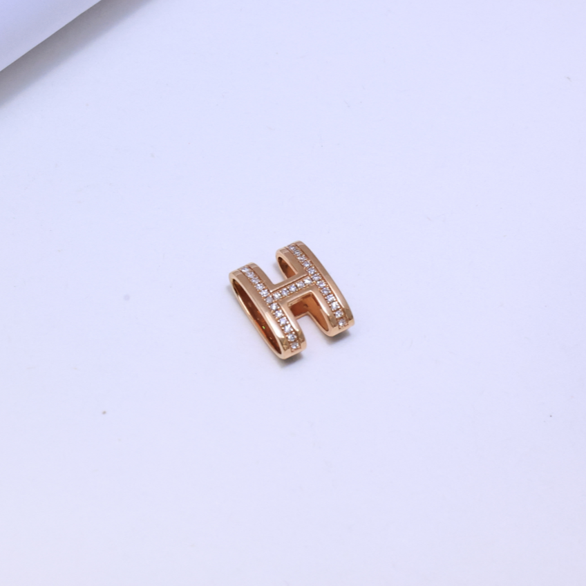 18K金钻石H吊坠（精工）