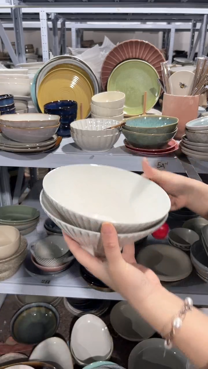 【闪购商品】瓷片外贸尾货瑕疵满20包邮X2 七英寸亮釉灰