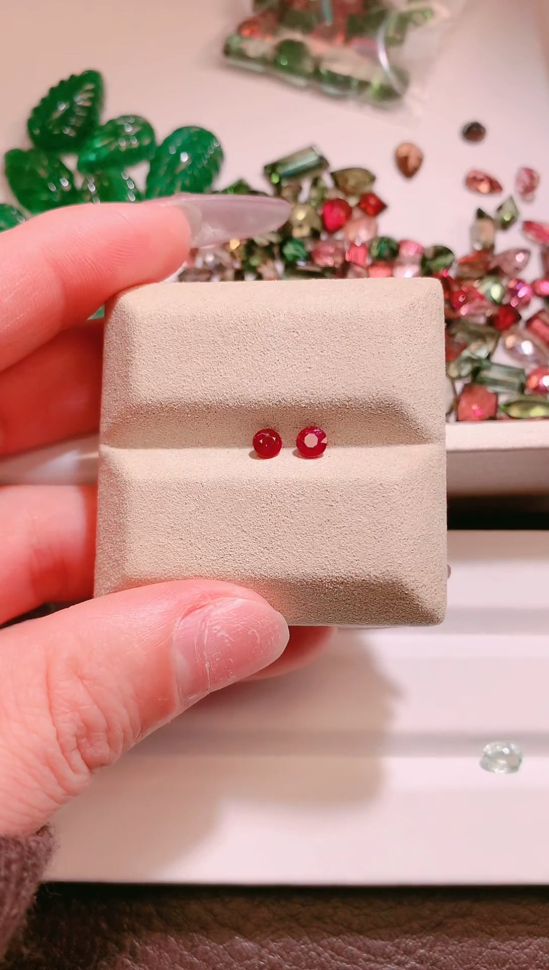 裸石红宝石天然0.66ct 2P【内有小黑点】