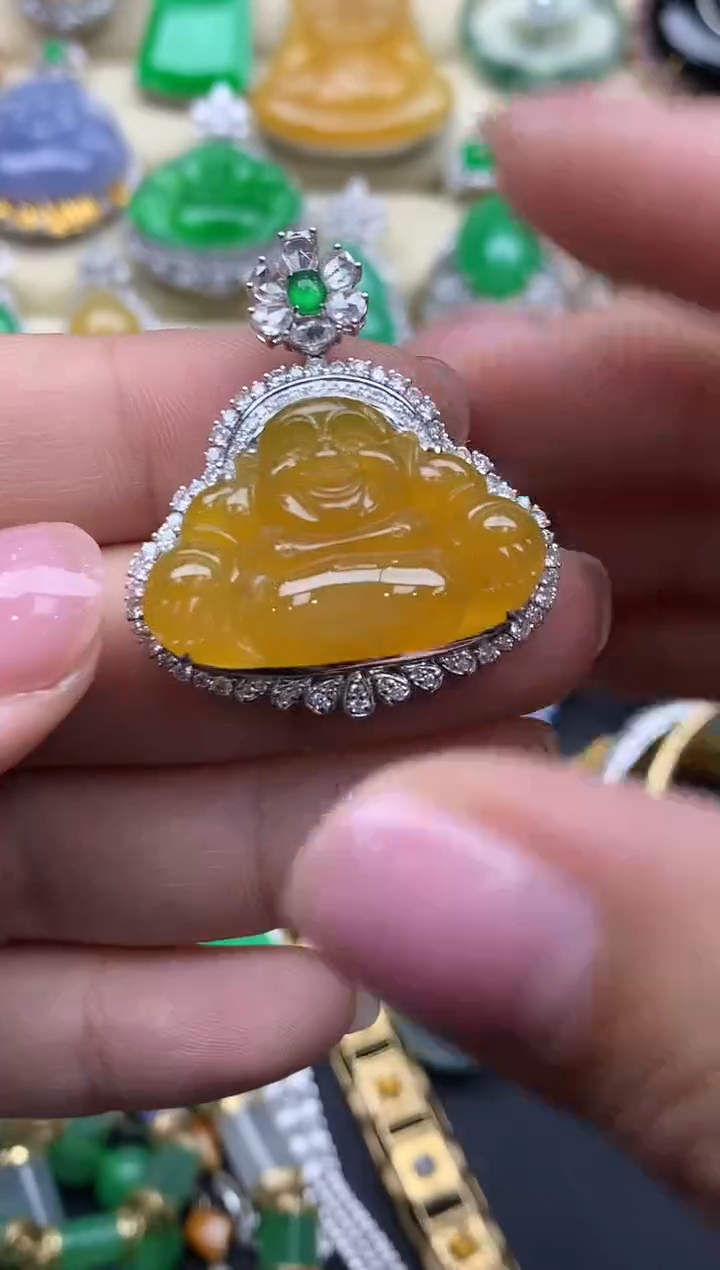 【闪购商品】翡翠颈饰18K金镶嵌700-中国好珍宝