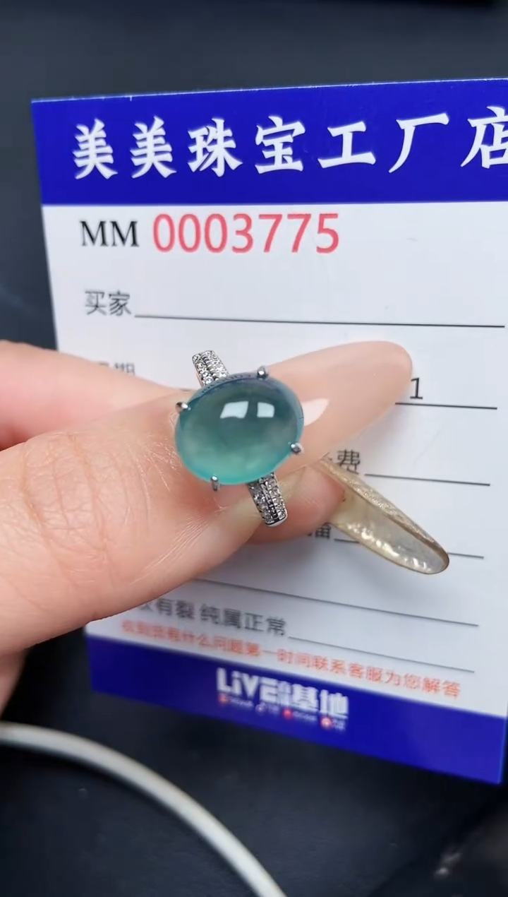 【闪购商品】翡翠颈饰银S925镶嵌3775