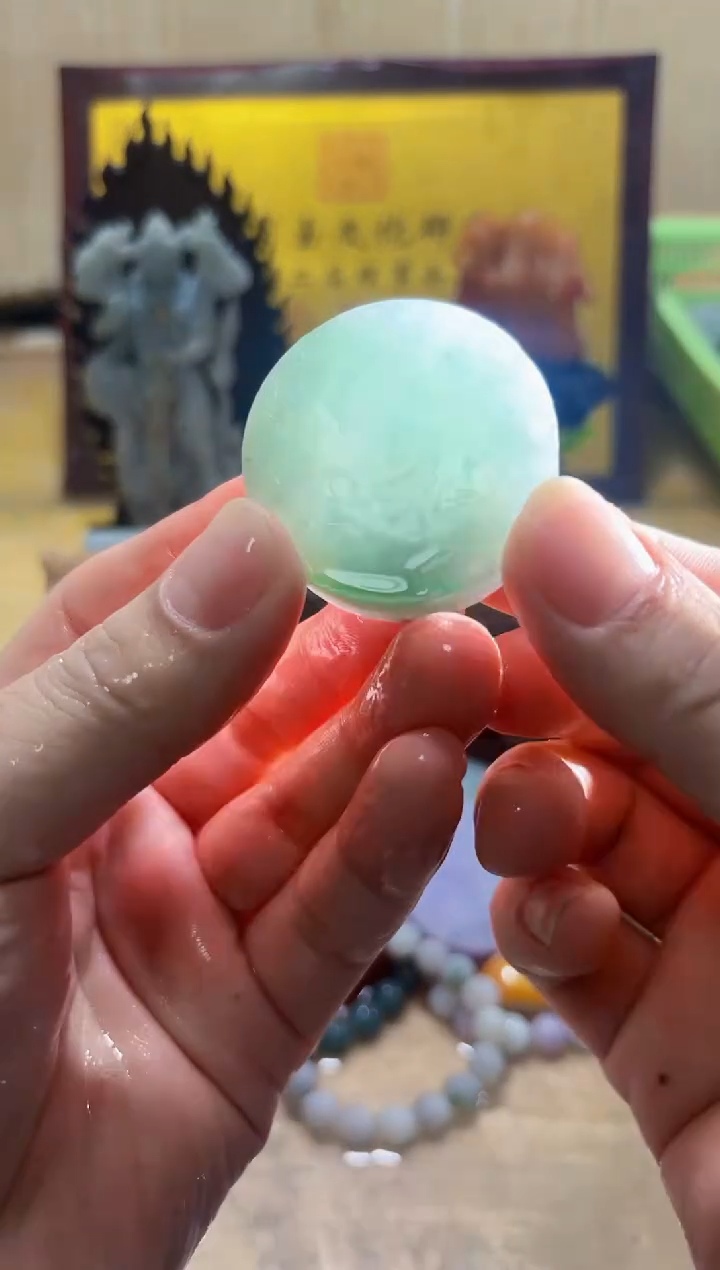 未镶嵌挂件翡翠A货常星6086