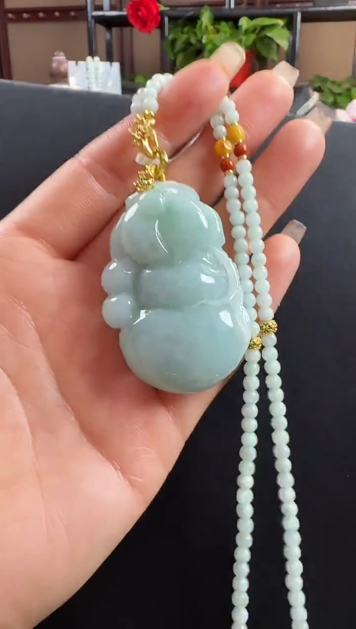 颈饰未镶嵌翡翠葫芦