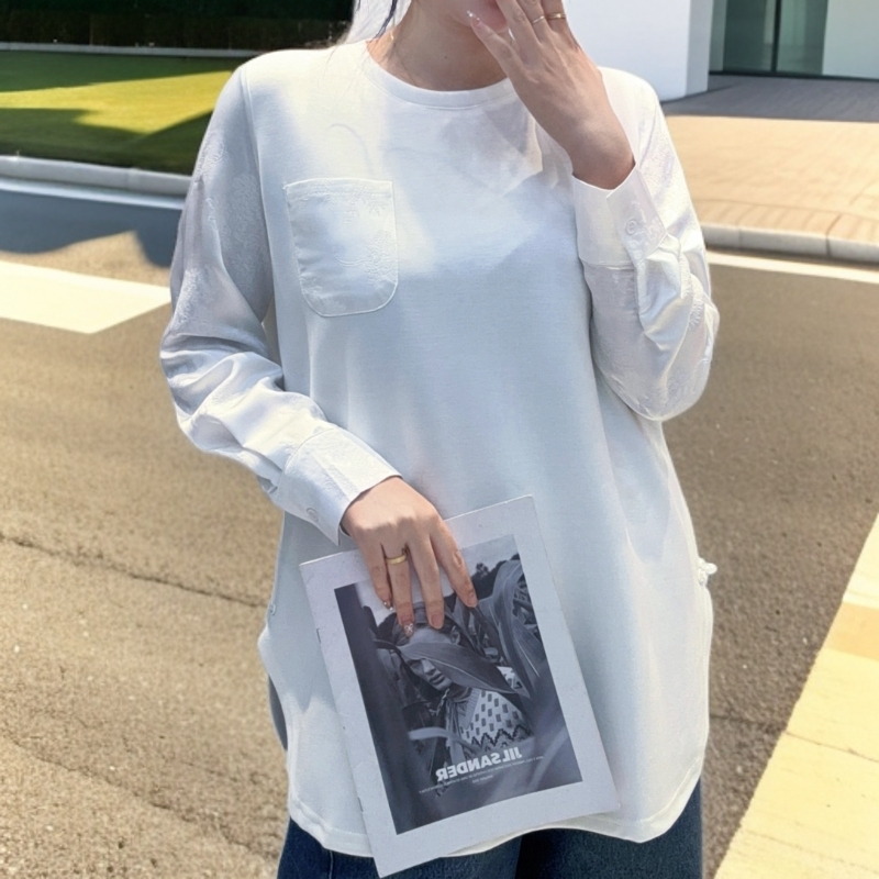 2025新款休闲宽松百搭时尚圆领打底衫-8990