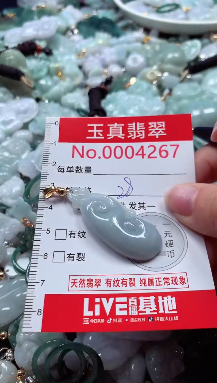 吊坠(不含链)未镶嵌翡翠4267