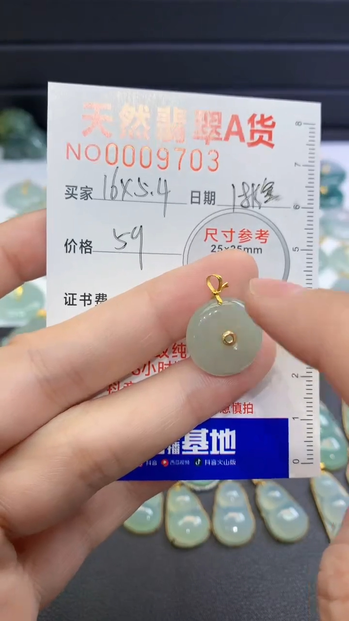 【闪购商品】翡翠颈饰18K金镶嵌翡翠