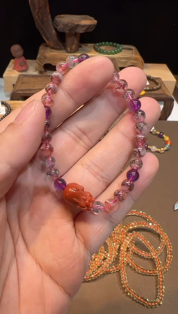 【闪购商品】水晶手链未镶嵌5mm+手饰@@0949