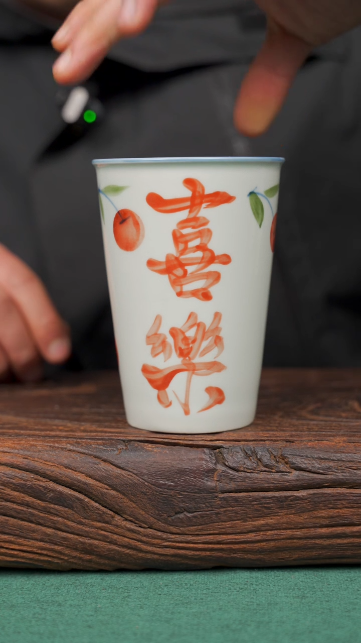 【闪购商品】瓷片40景德镇杯釉下手工手绘瓷器