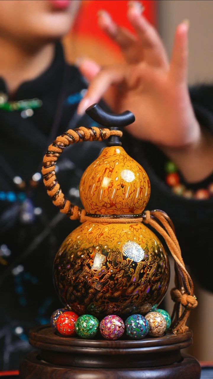 【闪购商品】JS183大师姐臻选非遗大漆酒葫芦