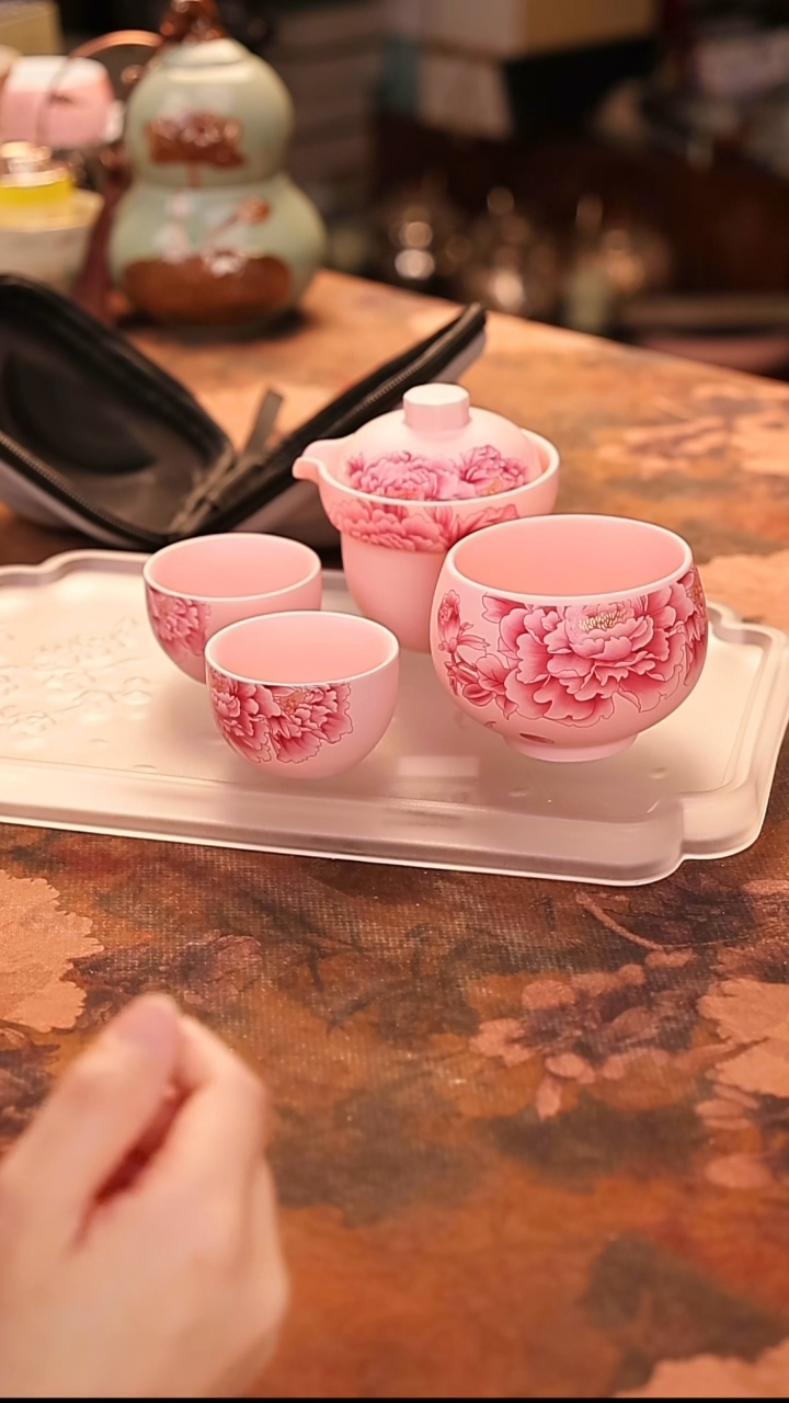 陶瓷茶具（无礼盒无茶盘）@@A12376