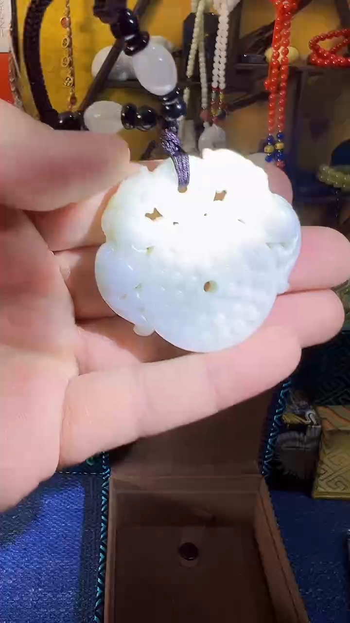 【闪购商品】和田玉挂件未镶嵌和田 双貔貅平安扣（飞铃文玩）