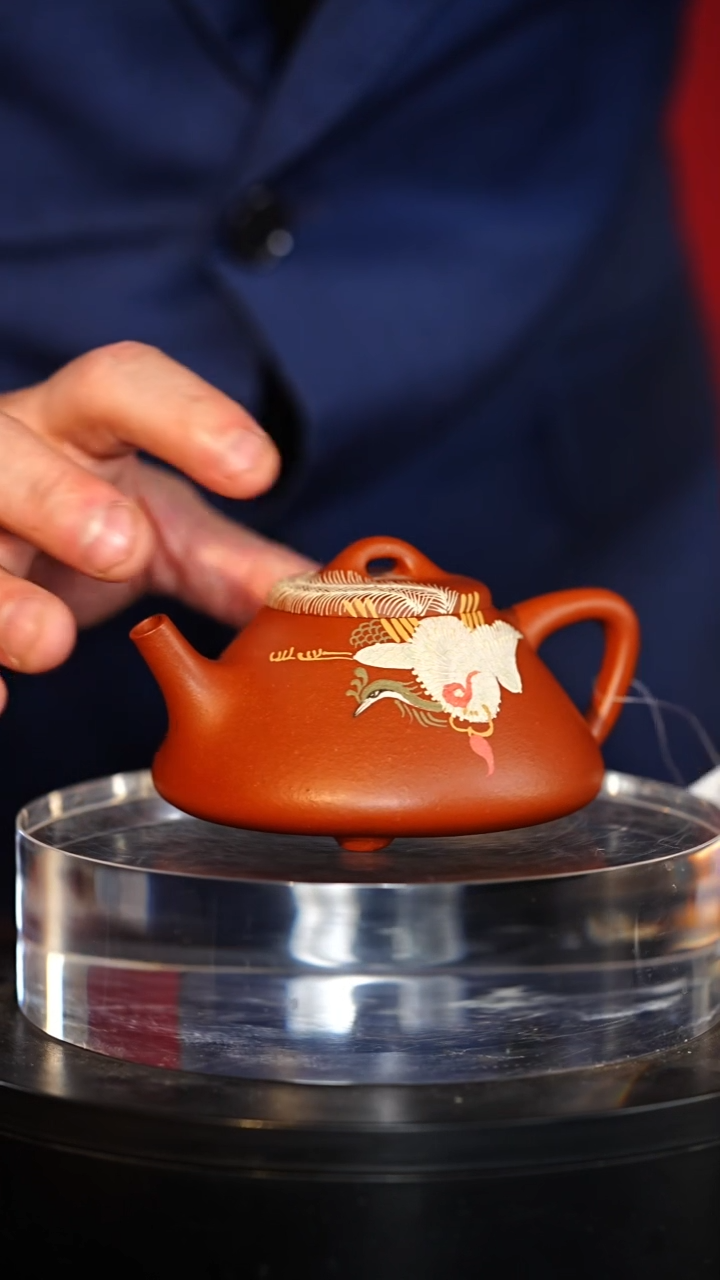 凤舞九天朱泥石瓢