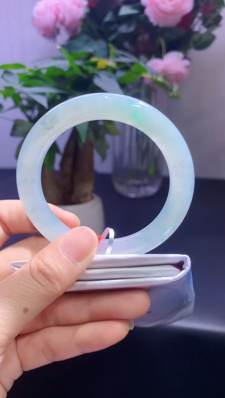 未镶嵌手镯翡翠翡翠手镯圈口53.7-t56