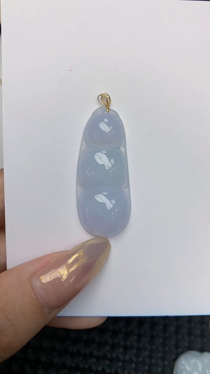 【闪购商品】翡翠颈饰18K金镶嵌 天然翡翠A货