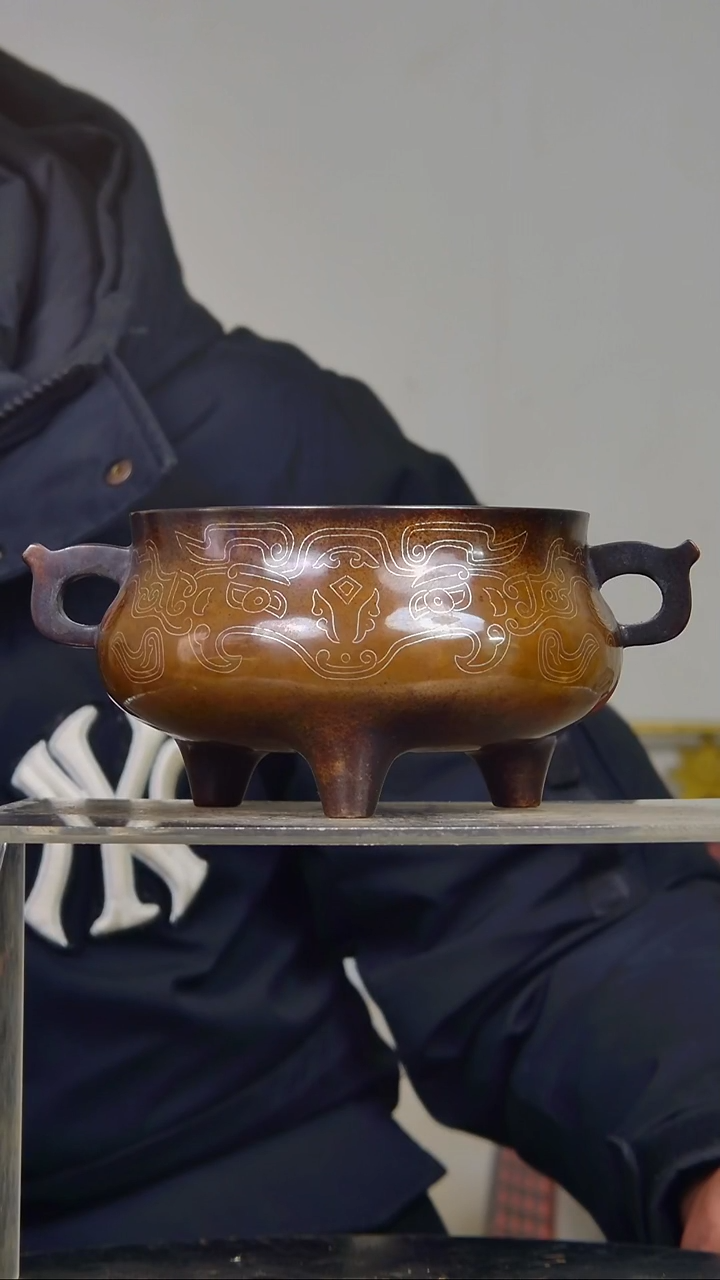 仓**措紫铜香炉结缘1111
