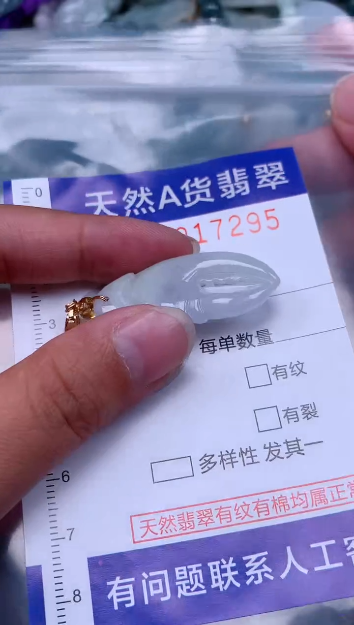 翡翠未镶嵌吊坠(不含链)1