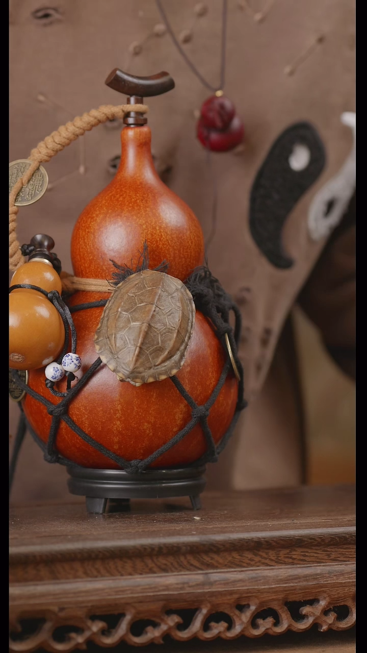 【闪购商品】205号精品天然大漆工艺防渗内胆酒葫芦~